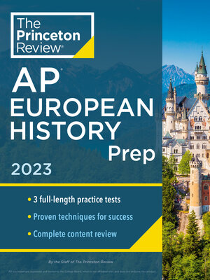cover image of Princeton Review AP European History Prep, 2023